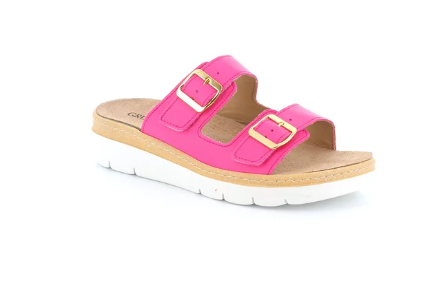 Comfort slipper with wedge | MOLL CE0241 - fuxia