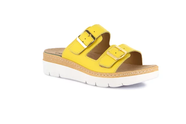 Comfort slipper with wedge | MOLL CE0241 - yellow