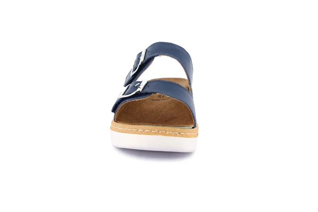 Komfort-Sandalen mit Keilabsatz | MOLL CE0241 - JEANS | Grünland