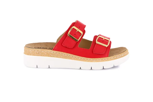 Grunland Comfort Slipper DAMI CE0261 Blauw - Leer Gesloten Teen 40 EU