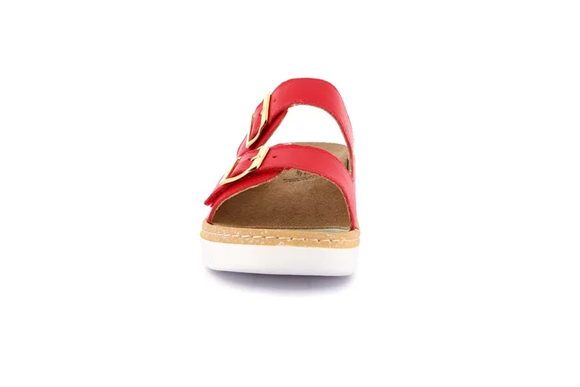 Comfort slipper with wedge | MOLL CE0241 - RED | Grünland