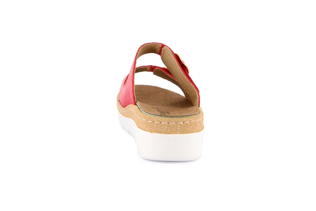 Comfort slipper with wedge | MOLL CE0241 - RED | Grünland