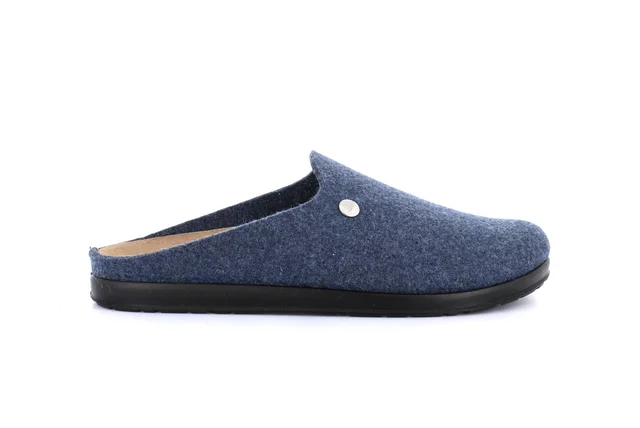 Felt Men's Slipper | PONE CE0251 - BLUE | Grünland