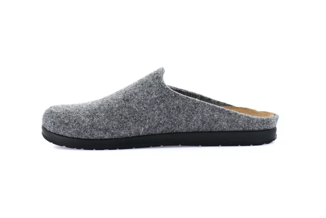 Felt Men's Slipper | PONE CE0251 - GREY | Grünland