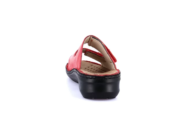 Komfort-Sandalen aus Leder | DAMI CE0256 - ROT | Grünland