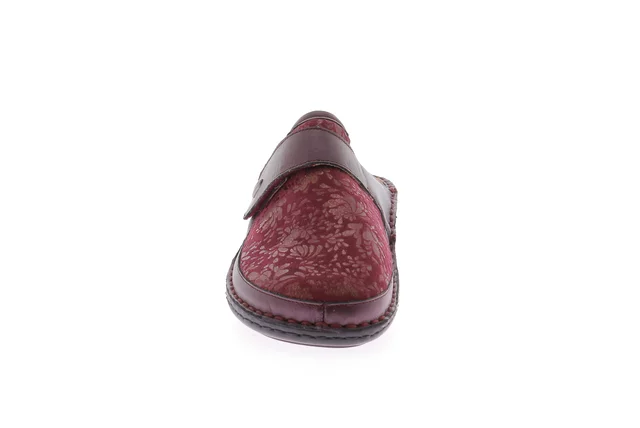 Closed toe comfort slipper | DAMI CE0260 - BORDEAUX | Grünland