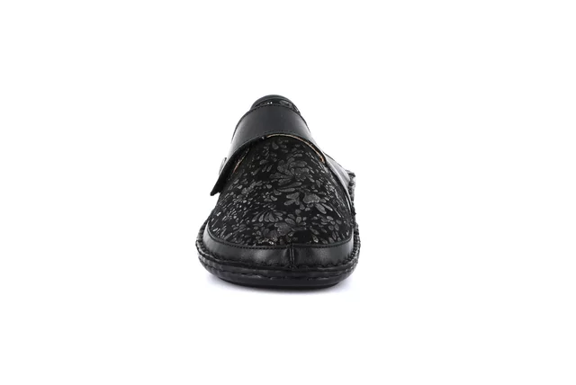 Closed toe comfort slipper | DAMI CE0260 - BLACK | Grünland