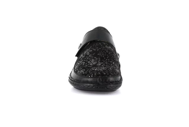 Closed toe comfort slipper | DAMI CE0260 - BLACK | Grünland