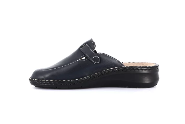Closed toe comfort slipper | DAMI CE0261 - BLUE | Grünland