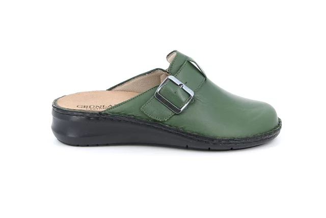 Closed toe comfort slipper | DAMI CE0262 - OLIVA | Grünland