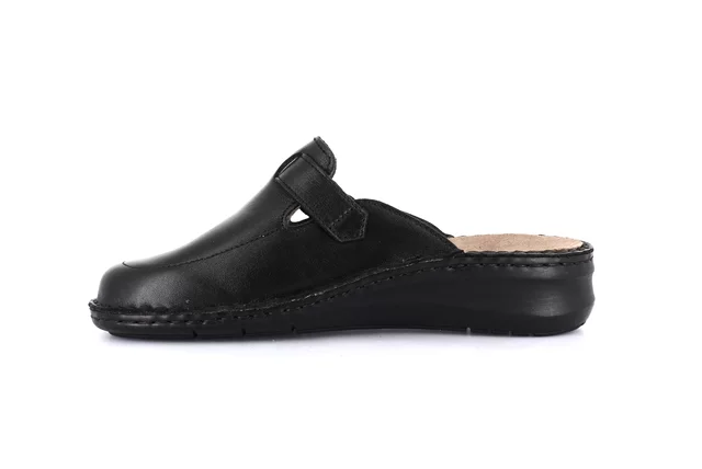 Wide fit slipper | DAMI CE0263 - BLACK | Grünland