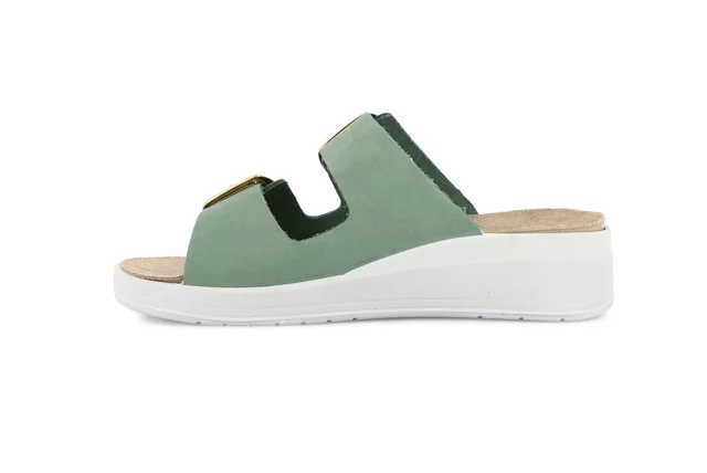 Ciabatta comfort con leggera zeppa | DIDA CE0461 - MENTA | Grünland