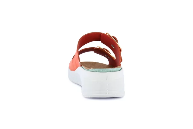Comfort slipper with lightweight wedge | DIDA CE0461 - RED | Grünland