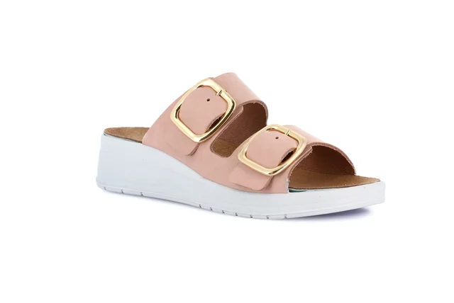 Ciabatta comfort con leggera zeppa | DIDA CE0461 - TAUPE | Grünland