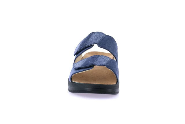 Ciabatta comfort con leggera zeppa | DIDA CE0463 - BLU | Grünland