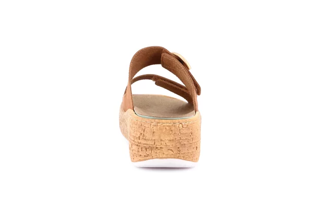 Ciabatta doppia fascia regolabile | DAST CE0607 - CUOIO | Grünland