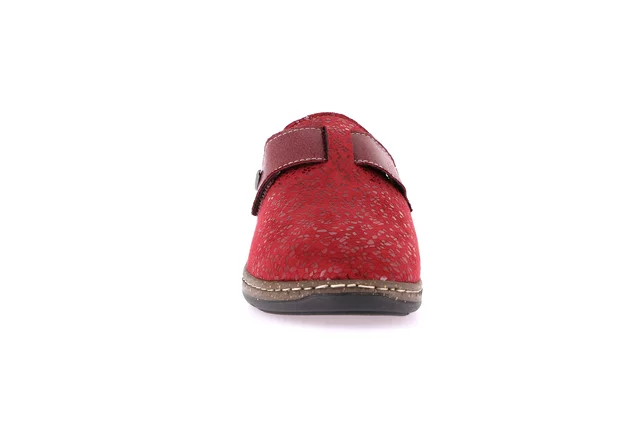 Closed toe comfort slipper | DASA CE0764 - BORDEAUX | Grünland