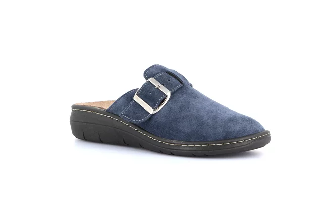 Closed toe comfort slipper | DASA CE0765 - blue