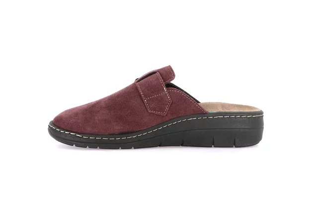 Closed toe comfort slipper | DASA CE0765 - BORDEAUX | Grünland