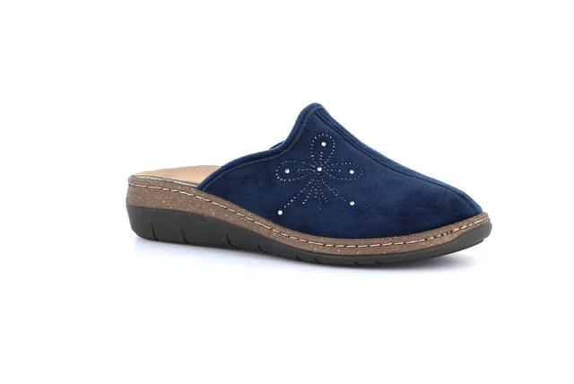 Closed toe comfort slipper | DASA CE0768 - blue