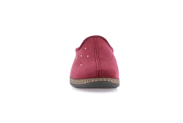 Closed toe comfort slipper | DASA CE0768 - BORDEAUX | Grünland