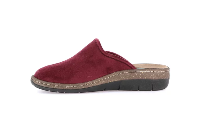 Closed toe comfort slipper | DASA CE0768 - BORDEAUX | Grünland