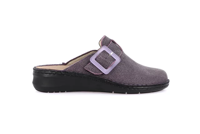 Closed toe comfort slipper | DAMI CE0832 - VIOLET | Grünland