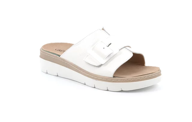 Comfort slipper with wedge | MOLL CE1020 - ghiaccio