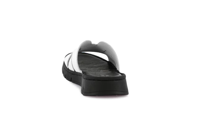 Ciabatta sporty in vera pelle | GITA CI0873 - BIANCO | Grünland