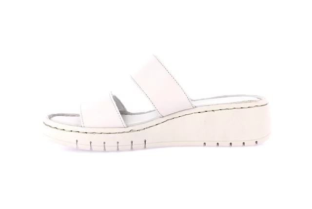 Ciabatta sporty in vera pelle | GITA CI0874 - GHIACCIO | Grünland