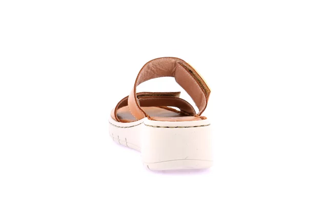 Ciabatta sporty in vera pelle | GITA CI0874 - TERRA | Grünland