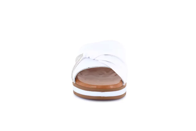 Ciabatta con zeppa | FLOK CI0876 - BIANCO | Grünland