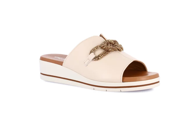 Ciabatta con leggera zeppa | FIDE CI0880 - beige