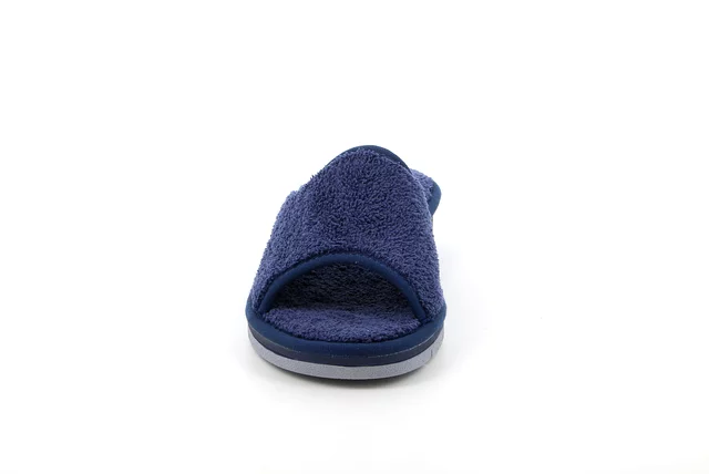 Open toe terry cloth slipper | DOLA CI1317 - BLUE | Grünland