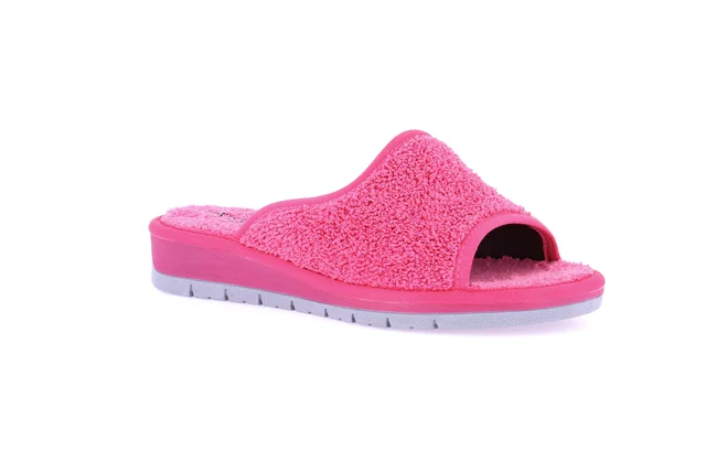 Open toe terry cloth slipper | DOLA CI1317 - fuxia