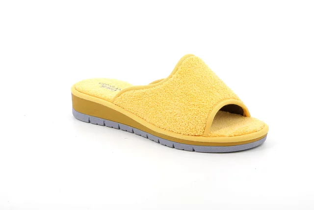 Open toe terry cloth slipper | DOLA CI1317 - YELLOW | Grünland