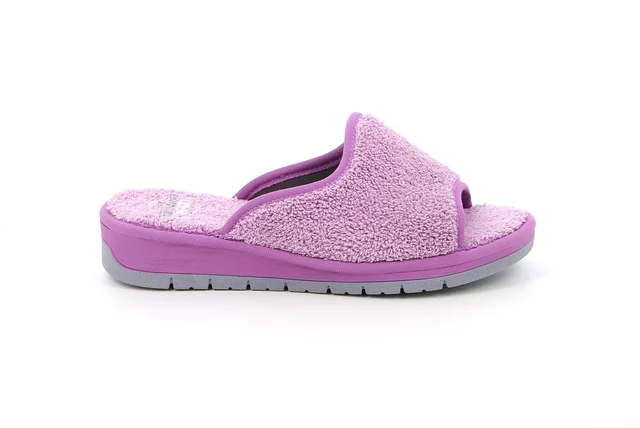 Open toe terry cloth slipper | DOLA CI1317 - LILLA | Grünland