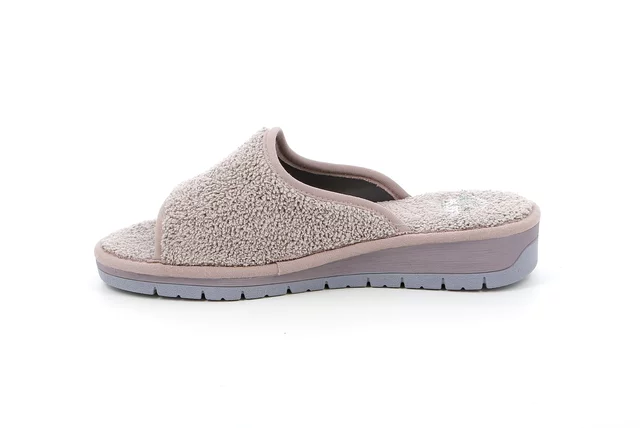 Open toe terry cloth slipper | DOLA CI1317 - PERLA | Grünland