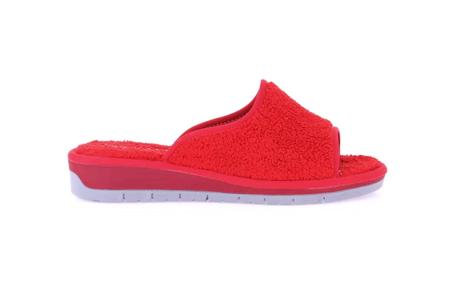 Open toe terry cloth slipper | DOLA CI1317 - RED | Grünland