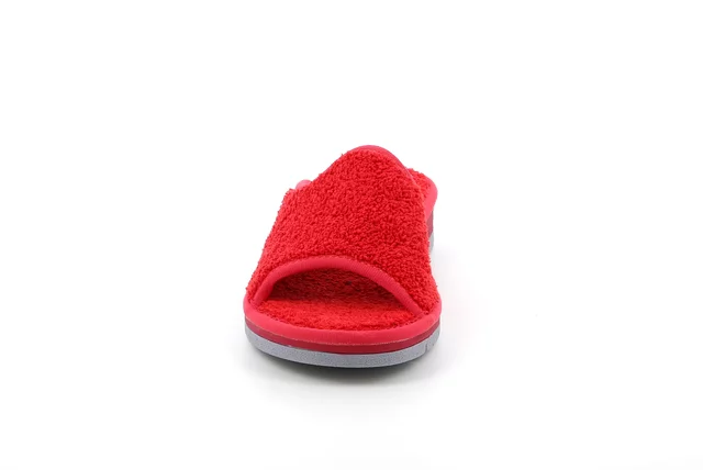 Open toe terry cloth slipper | DOLA CI1317 - RED | Grünland