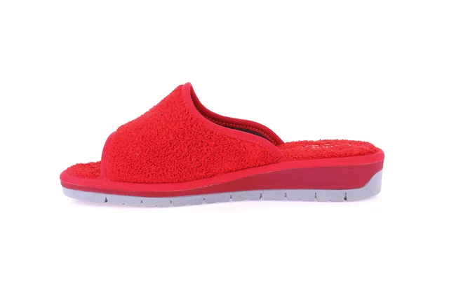 Open toe terry cloth slipper | DOLA CI1317 - RED | Grünland