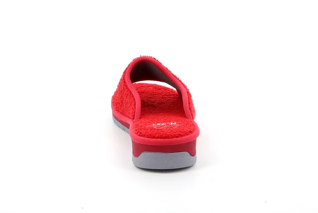 Open toe terry cloth slipper | DOLA CI1317 - RED | Grünland