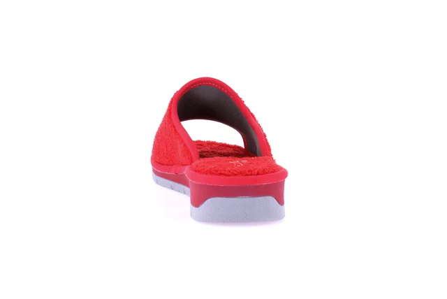 Open toe terry cloth slipper | DOLA CI1317 - RED | Grünland