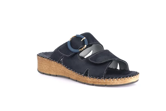 Ciabatta comfort in nabuk | PALO CI1578 - blu