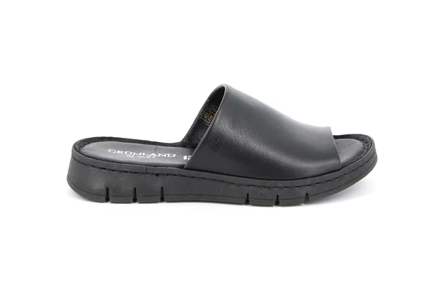 Comfort slipper with a sporty style | GITA CI1834 - BLACK | Grünland
