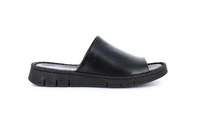 Comfort slipper with a sporty style | GITA CI1834 - BLACK | Grünland