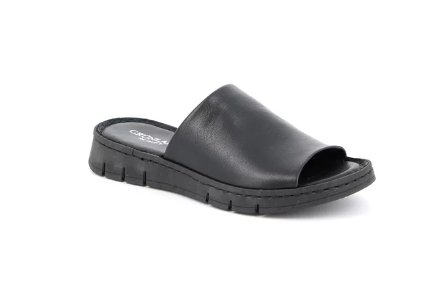 Comfort slipper with a sporty style | GITA CI1834 - BLACK | Grünland