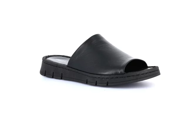 Comfort slipper with a sporty style | GITA CI1834 - BLACK | Grünland