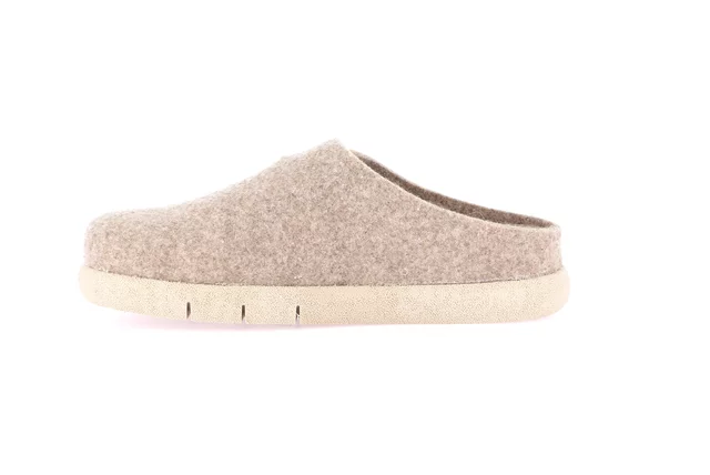 Regenerated wool slipper | HOLL CI1872 - BEIGE | Grünland