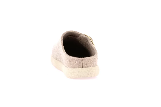 Regenerated wool slipper | HOLL CI1872 - BEIGE | Grünland